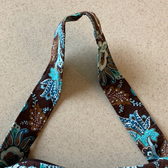 Vera Bradley Java Blue Small Shoulder Bag Made in USA - Picture 15 of 15